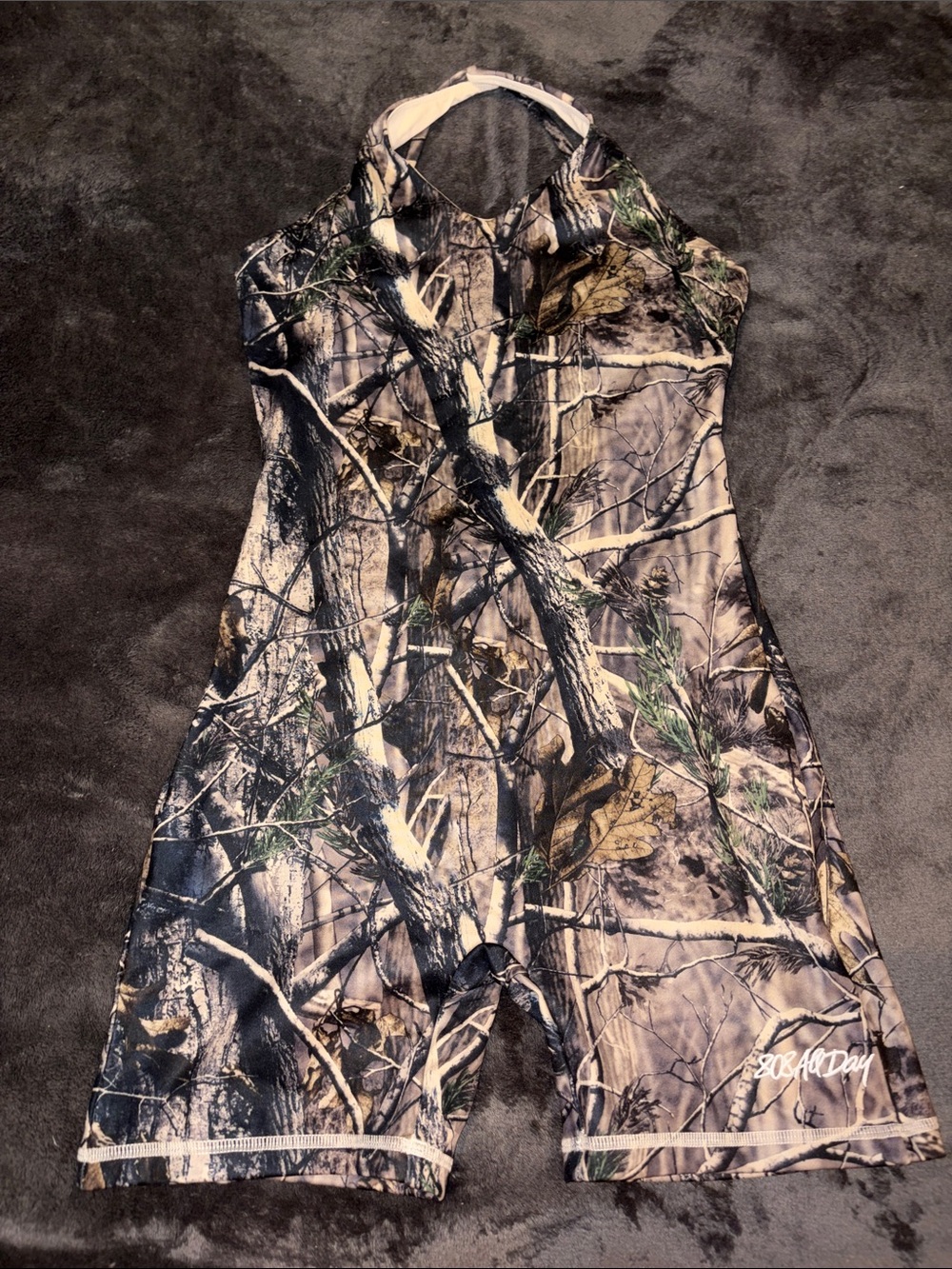 Women’s Camouflage One-Piece Halter Romper- 808ALLDAY
Fits s/m
